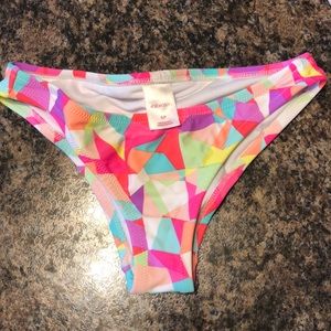 Neon Aztec bathing suit bottoms